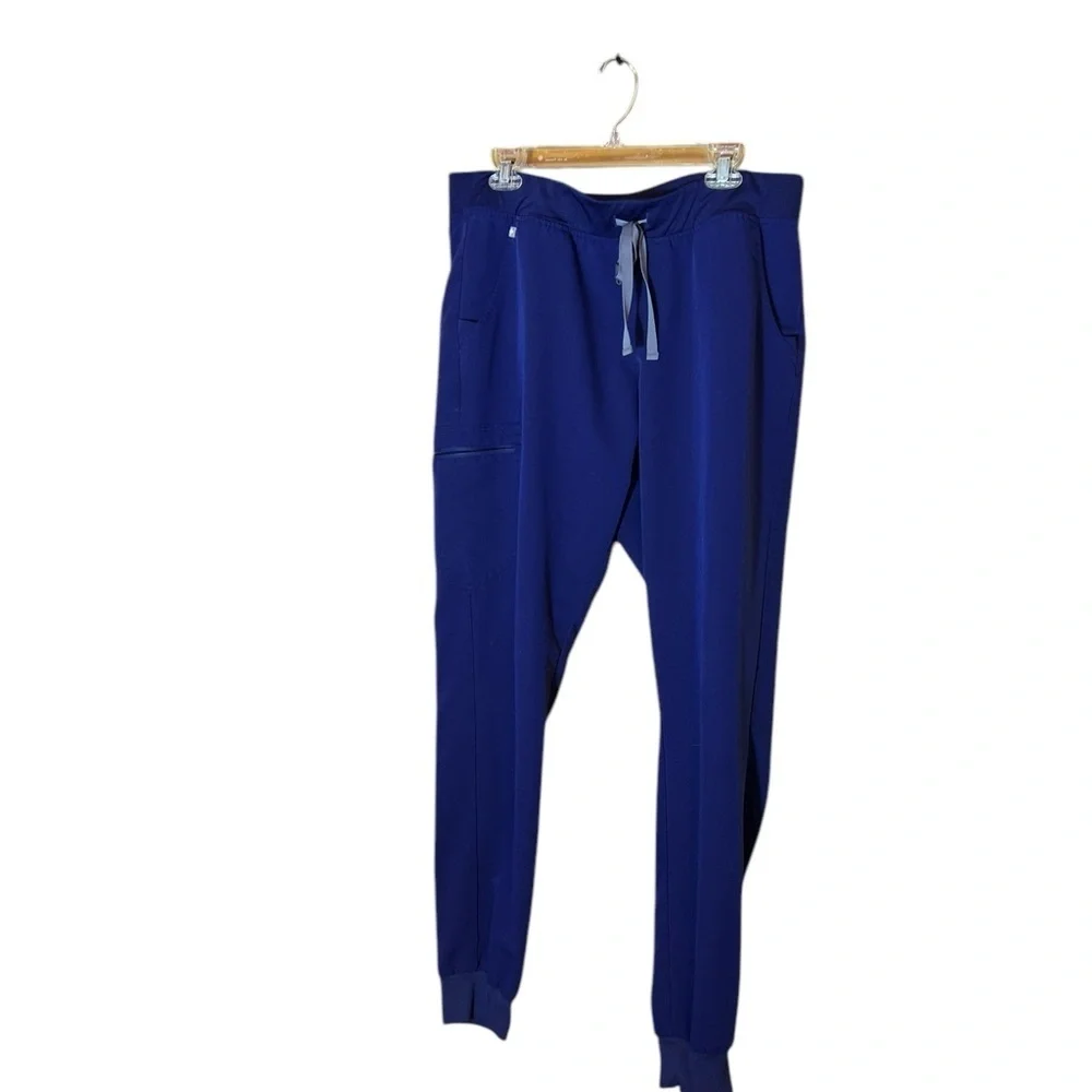 FigsStylish Blue Jogger Scrub Pants